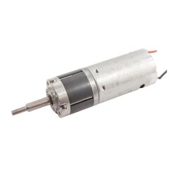 12V 1000RPM 28mm Planet Redüktörlü Kısa DC Motor - Vidalı Milli - Motorobit