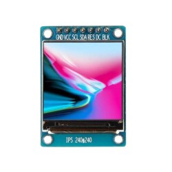 1.3'' 240x240 SPI TFT LCD Ekran - ST7789 - Motorobit
