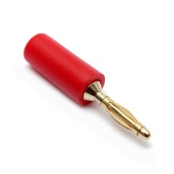 2mm Kırmızı Erkek Born Jak - Banana Konnektör - Motorobit