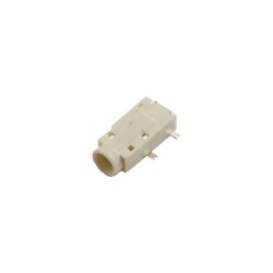 3.5mm Stereo 4-Pin SMD Jack Dişi - Beyaz - Motorobit