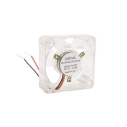 50x50x15mm 12V 0.15A Fan 2 Kablolu - Işıklı - Motorobit