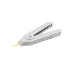 Altın Kaplama Büyük Test Klipsi - Gri Krokodil - Motorobit