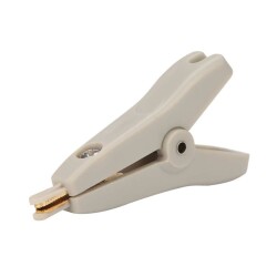 Altın Kaplama Küçük Test Klipsi - Gri Krokodil - Motorobit