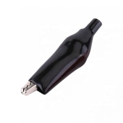 Küçük Kablosuz Krokodil 28mm - Siyah - Motorobit