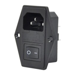 Kulaklı Erkek Power Soketi - Işıksız Anahtarlı - Motorobit