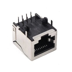 RJ45 Dişi Ethernet Konnektörü - PCB Tipi - Motorobit